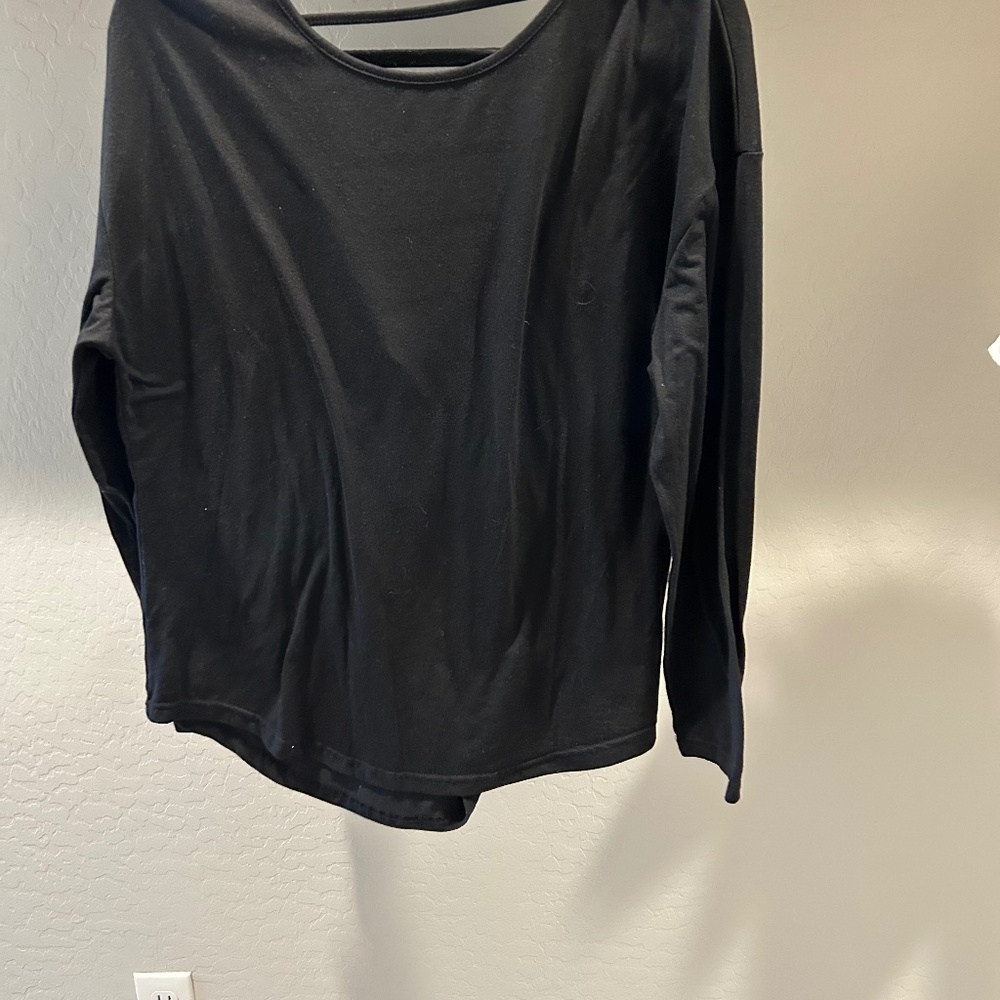 Black, long sleeve shirt